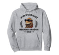 Worlds Coolest Dad Papa Father Funny Hoodie - Minimalist Print for Adults - T-Shirt, Sweatshirt, Hoodie