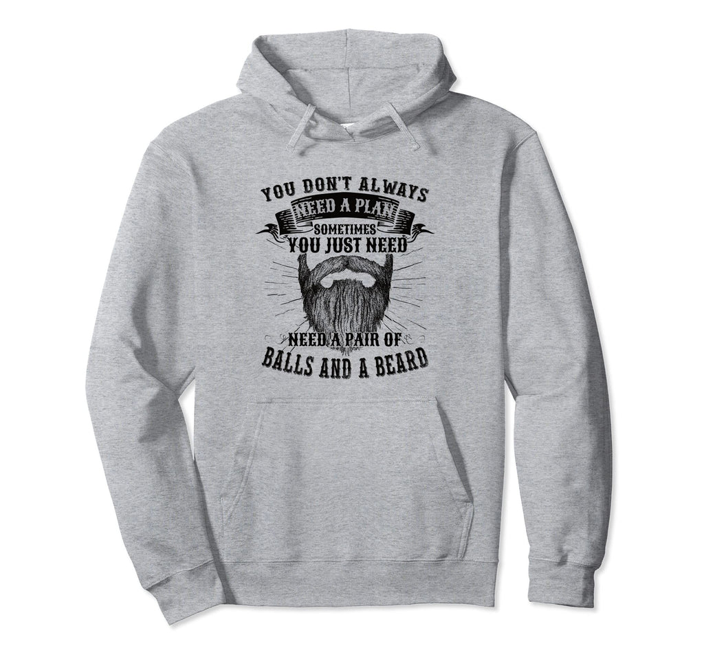 Moustache Beard Bearded Barber Hoodie - Streetwear Style Unisex - T-Shirt, Sweatshirt, Hoodie