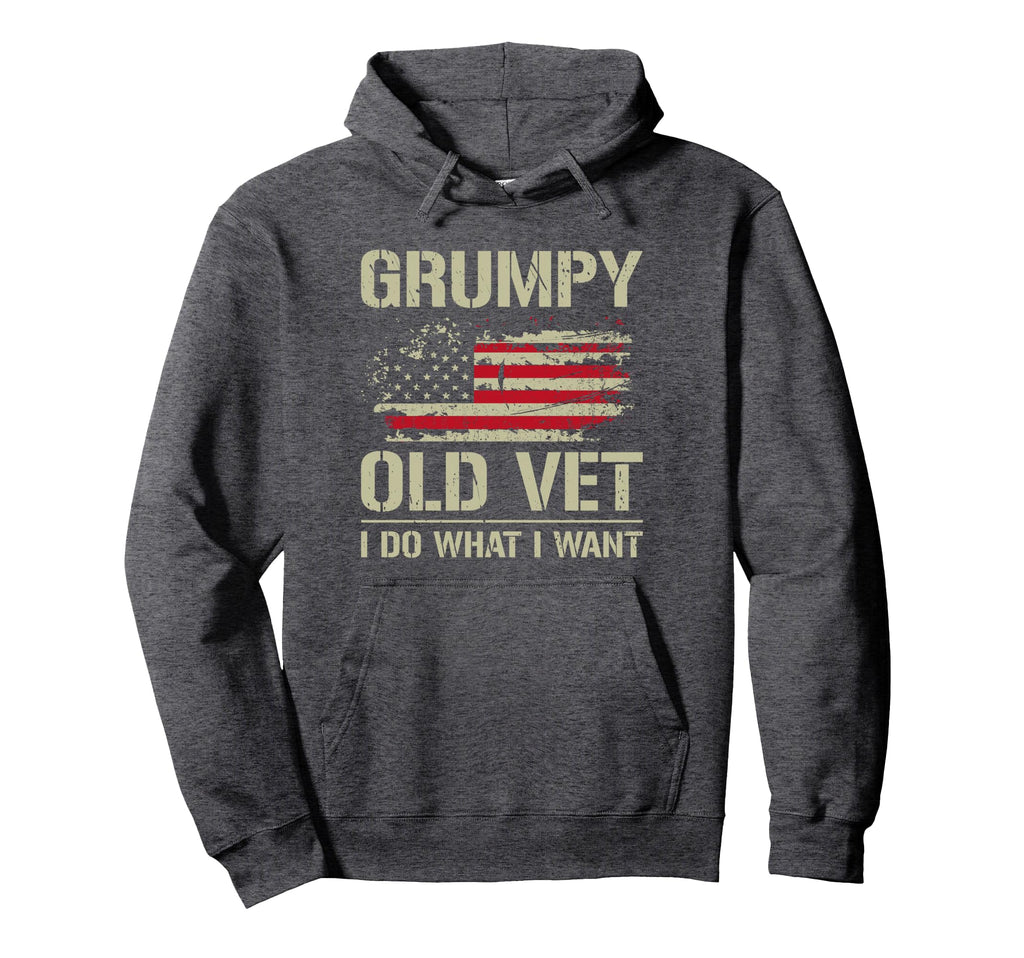 Grumpy Old Vet I Do What I Want Hoodie - Custom Art Print Men Women - T-Shirt, Sweatshirt, Hoodie