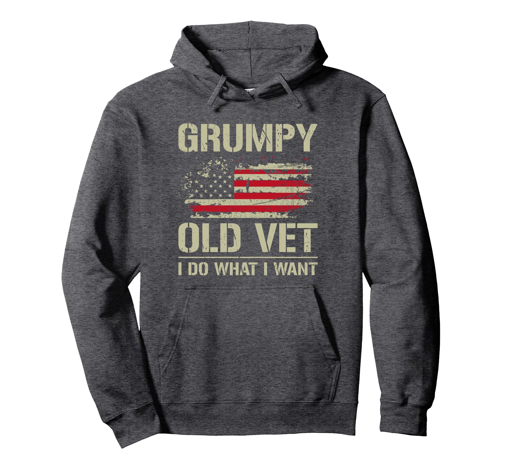 Grumpy Old Vet I Do What I Want Hoodie - Custom Art Print Men Women - T-Shirt, Sweatshirt, Hoodie