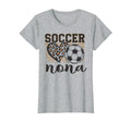 Soccer Nona Leopard Heart Family T-Shirt - Custom Art Print for Adults - T-Shirt, Sweatshirt, Hoodie