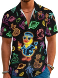 Funny Neon Hawaiian for Men Button Down Tropical - Adult & Kids T-Shirts, Sweatshirts & Hoodies apparel design preview 1