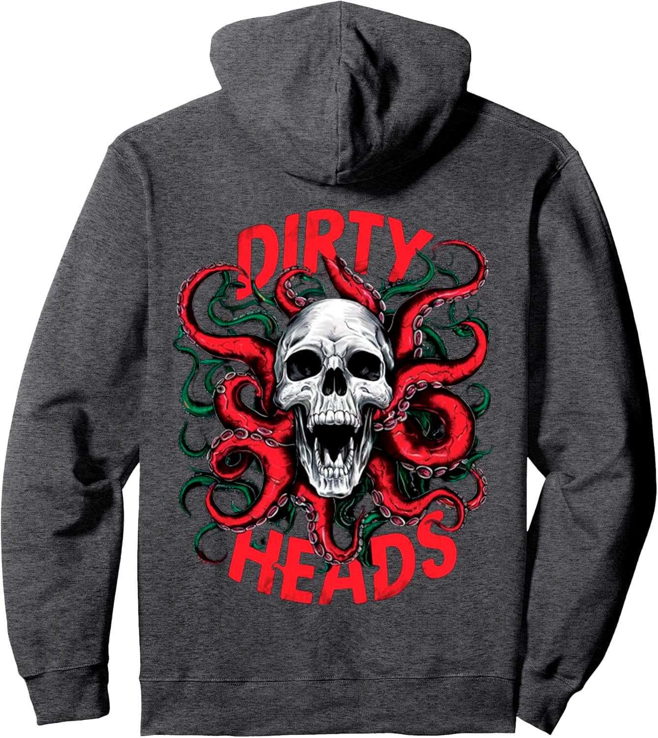 Dirty Skull Octopus Head Halloween Y2K Goth - Adult & Kids T-Shirts, Sweatshirts & Hoodies apparel design preview 1