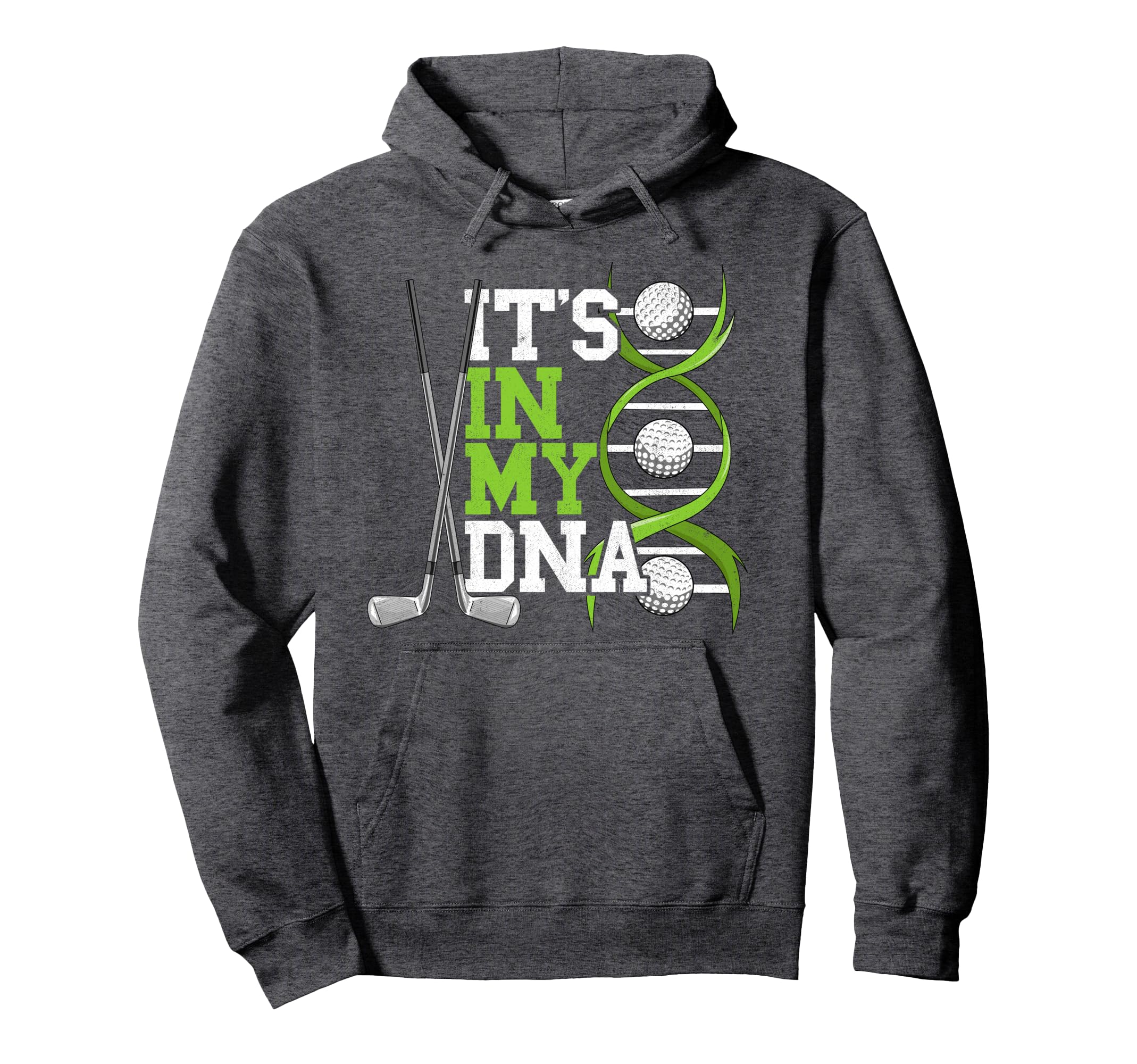 Its My Dna Crazy Golfer And Caddy Golf Hoodie - Graphic Print for Adults - T-Shirt, Sweatshirt, Hoodie