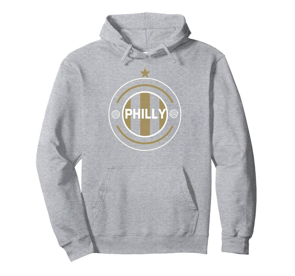 Philadelphia Soccer Jersey Crest Hoodie - Graphic Print for Adults - T-Shirt, Sweatshirt, Hoodie
