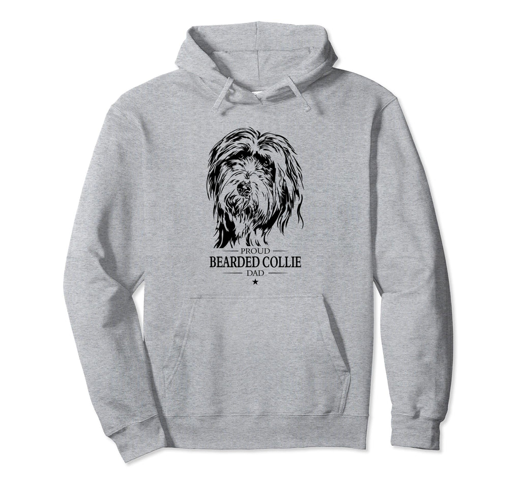 Proud Bearded Collie Dad Dog Dad Hoodie - Fun Novelty Design Unisex - T-Shirt, Sweatshirt, Hoodie
