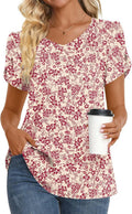 Womens Tunic Tops 2026 Summer Short Sleeve V Neck - Adult & Kids T-Shirts, Sweatshirts & Hoodies apparel design preview 1