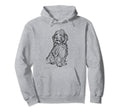 Bearded Collie Dog Line Art Hoodie - Casual Everyday Wear for Adults - T-Shirt, Sweatshirt, Hoodie