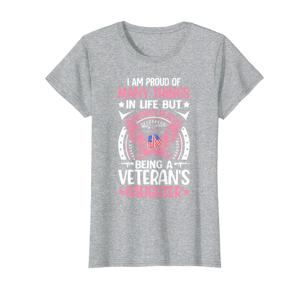 Veterans Daughter Proud Military Veteran T-Shirt - Novelty Apparel Unisex - T-Shirt, Sweatshirt, Hoodie