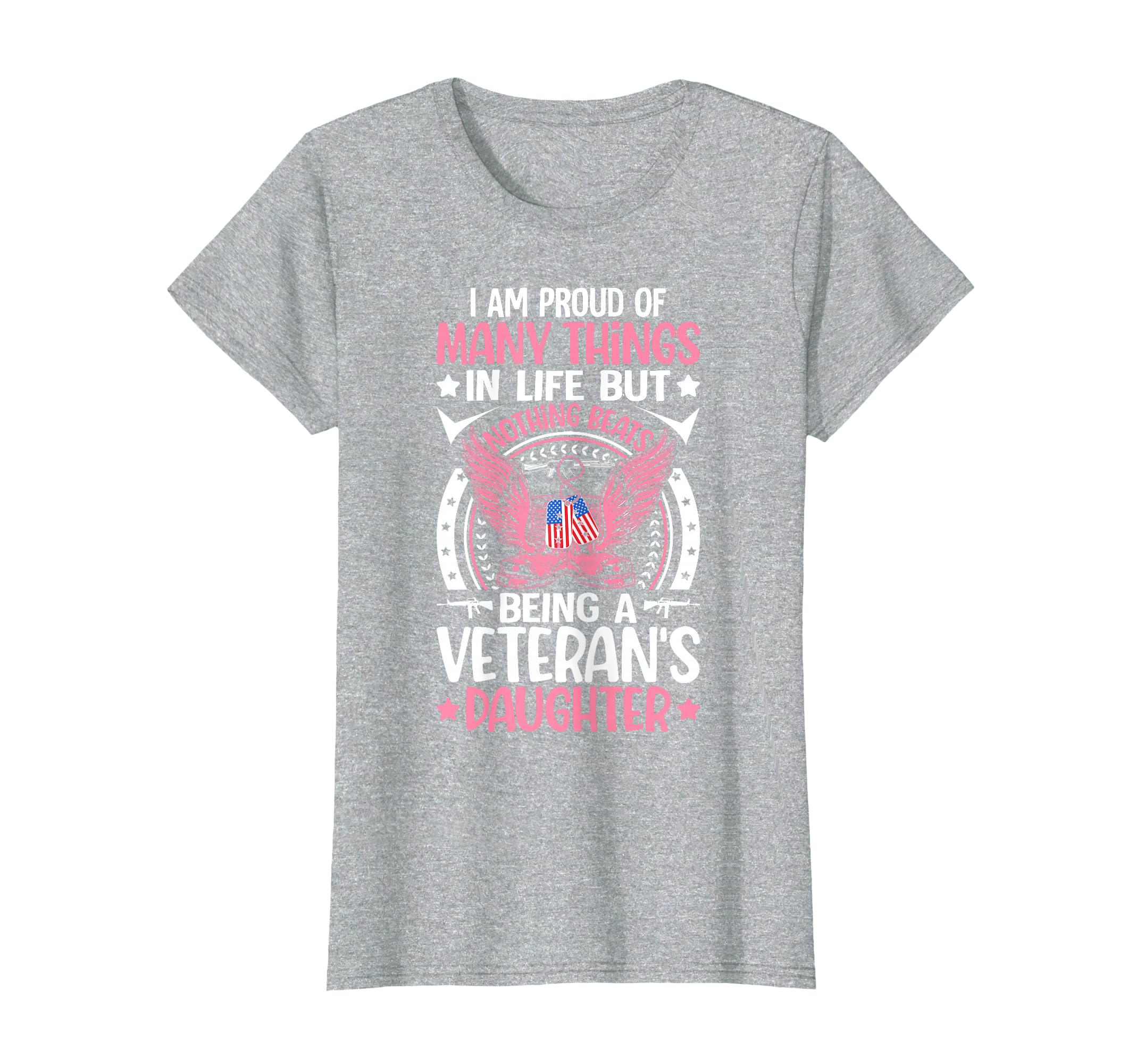 Veterans Daughter Proud Military Veteran T-Shirt - Novelty Apparel Unisex - T-Shirt, Sweatshirt, Hoodie