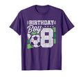 8 Year Old Soccer Birthday 8Th Birthday T-Shirt - Custom Art Print Unisex - T-Shirt, Sweatshirt, Hoodie