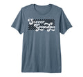Soccer Grandpa Grandfather Checkered Tri T-Shirt - Custom Art Print Unisex - T-Shirt, Sweatshirt, Hoodie
