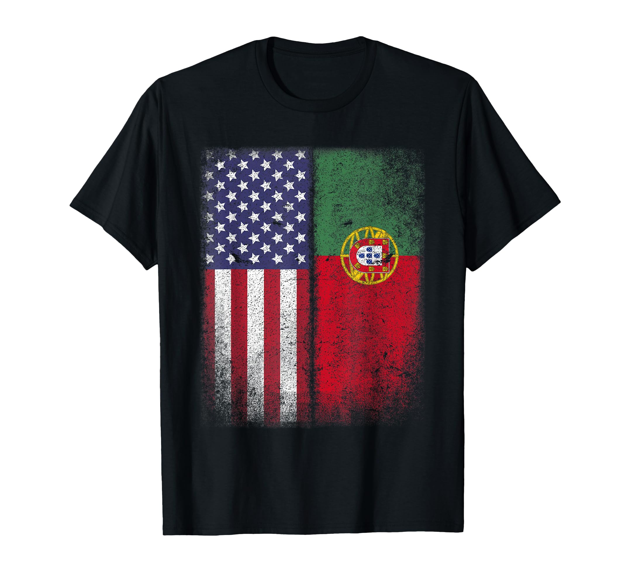Portuguese American Flag Portugal Usa T-Shirt - Streetwear Style Men Women - T-Shirt, Sweatshirt, Hoodie