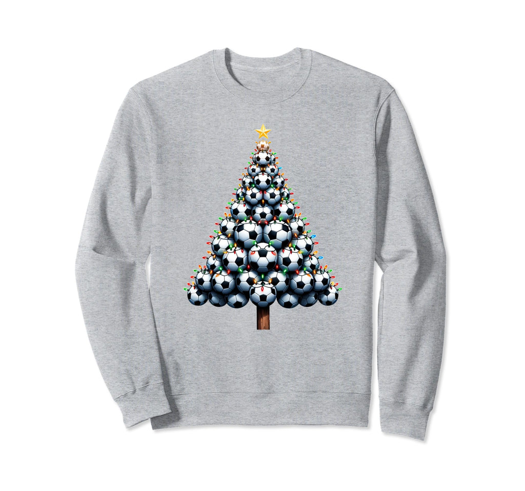 Santa Soccer Tree Football Soccer Sweatshirt - Custom Art Print Unisex - T-Shirt, Sweatshirt, Hoodie