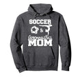 Soccer And Gymnastics Mom Funny Hoodie - Custom Art Print for Adults - T-Shirt, Sweatshirt, Hoodie