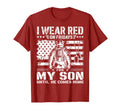 I Wear Red Fridays My Son Red Friday T-Shirt - Custom Art Print Unisex - T-Shirt, Sweatshirt, Hoodie