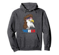 Merica Patriotic Mullet Eagle Pride Gift Hoodie - Novelty Apparel Unisex - T-Shirt, Sweatshirt, Hoodie