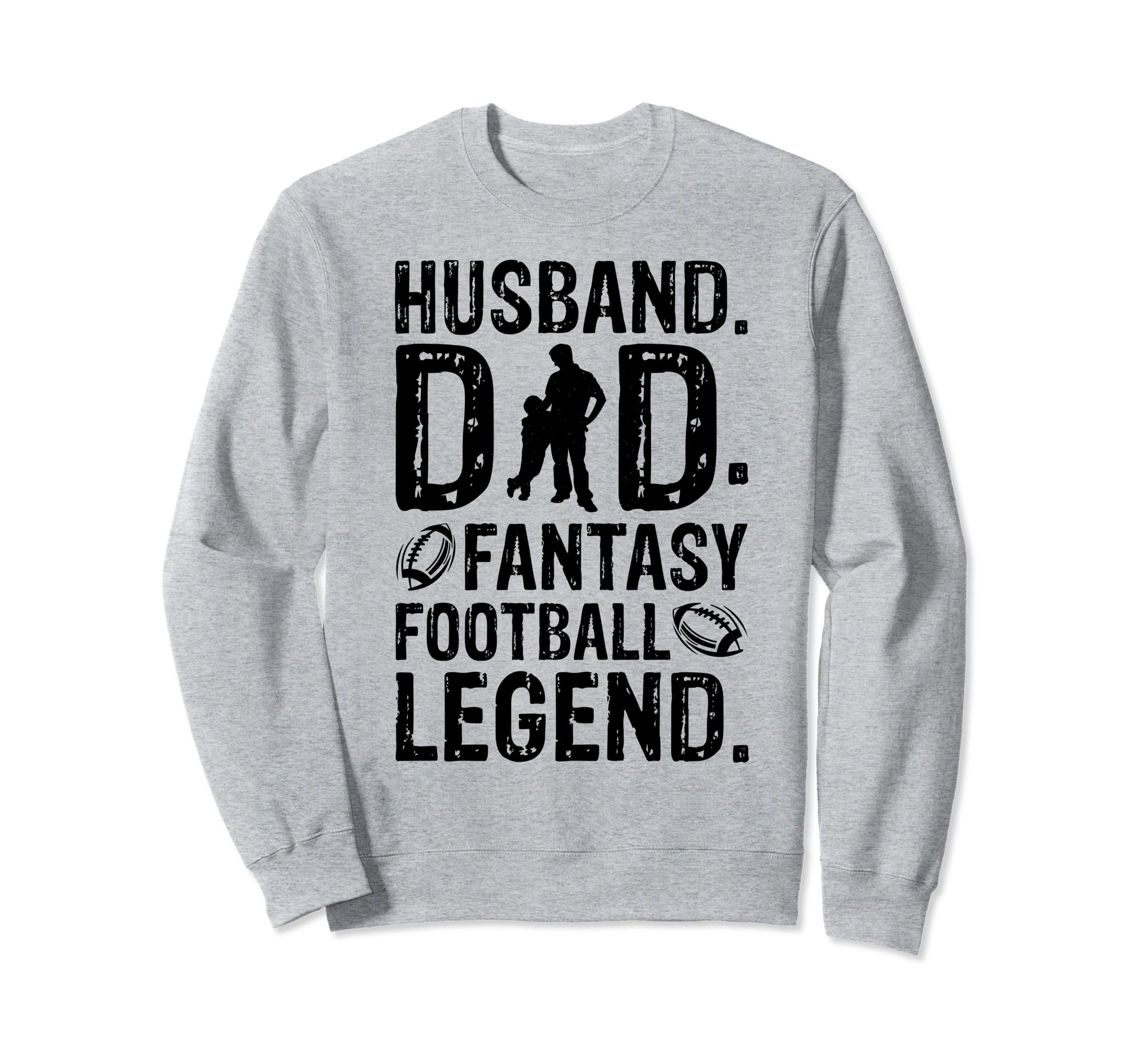 Husband Dad Fantasy Football Sweatshirt - Custom Art Print Men Women - T-Shirt, Sweatshirt, Hoodie