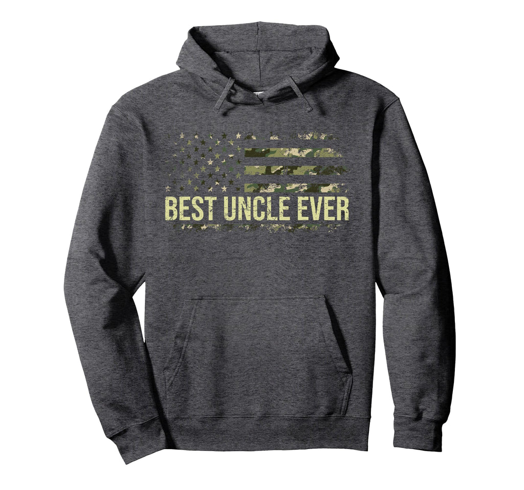 Fathers Day Best Uncle Ever Camo Hoodie - Aesthetic Graphic for Adults - T-Shirt, Sweatshirt, Hoodie