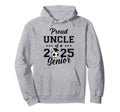 Senior Uncle Soccer Class 2025 Graduation Hoodie - Novelty Apparel Unisex - T-Shirt, Sweatshirt, Hoodie