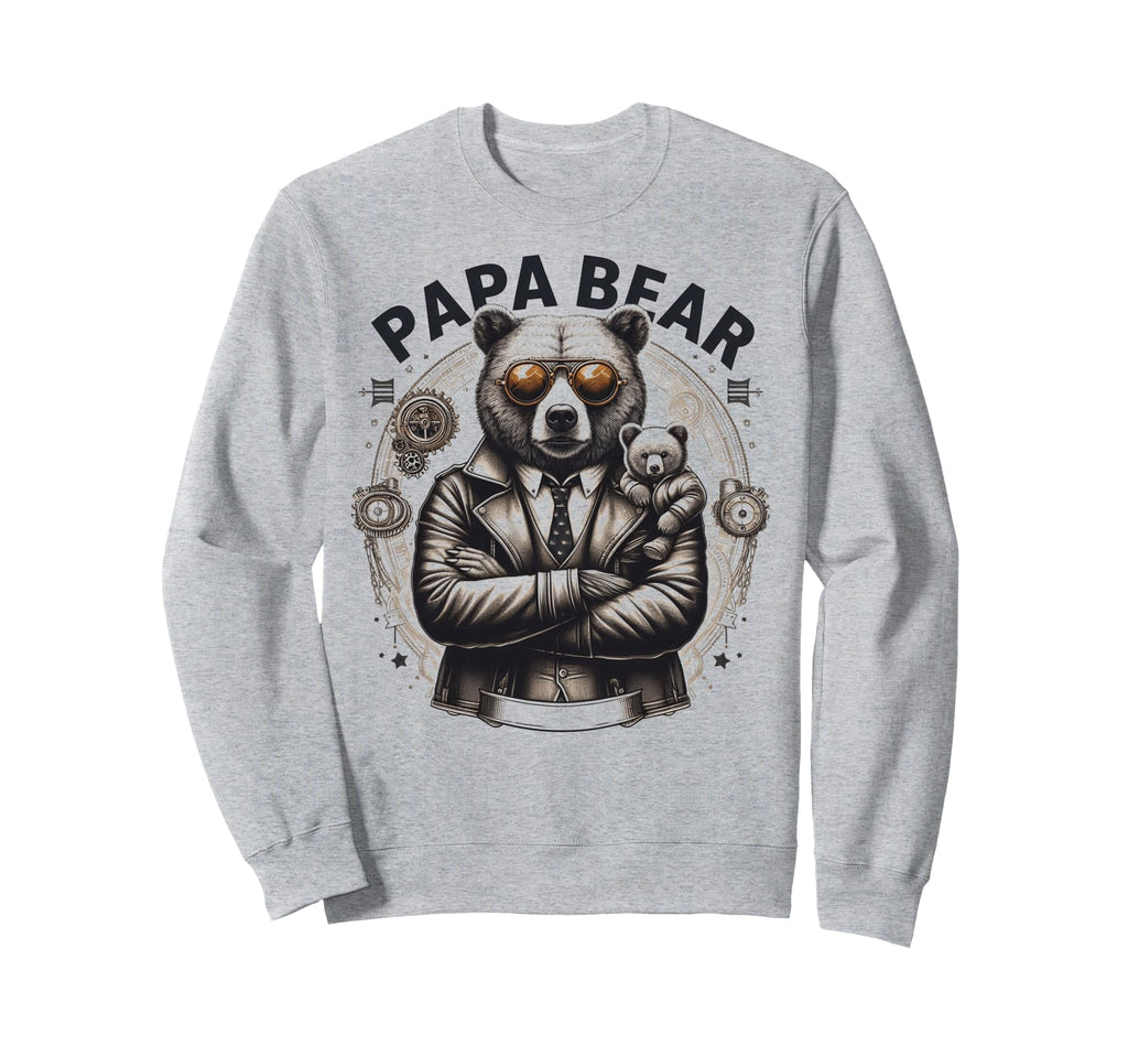 Papa Bear Funny Mechanic Bears Sweatshirt - Graphic Print for Adults - T-Shirt, Sweatshirt, Hoodie