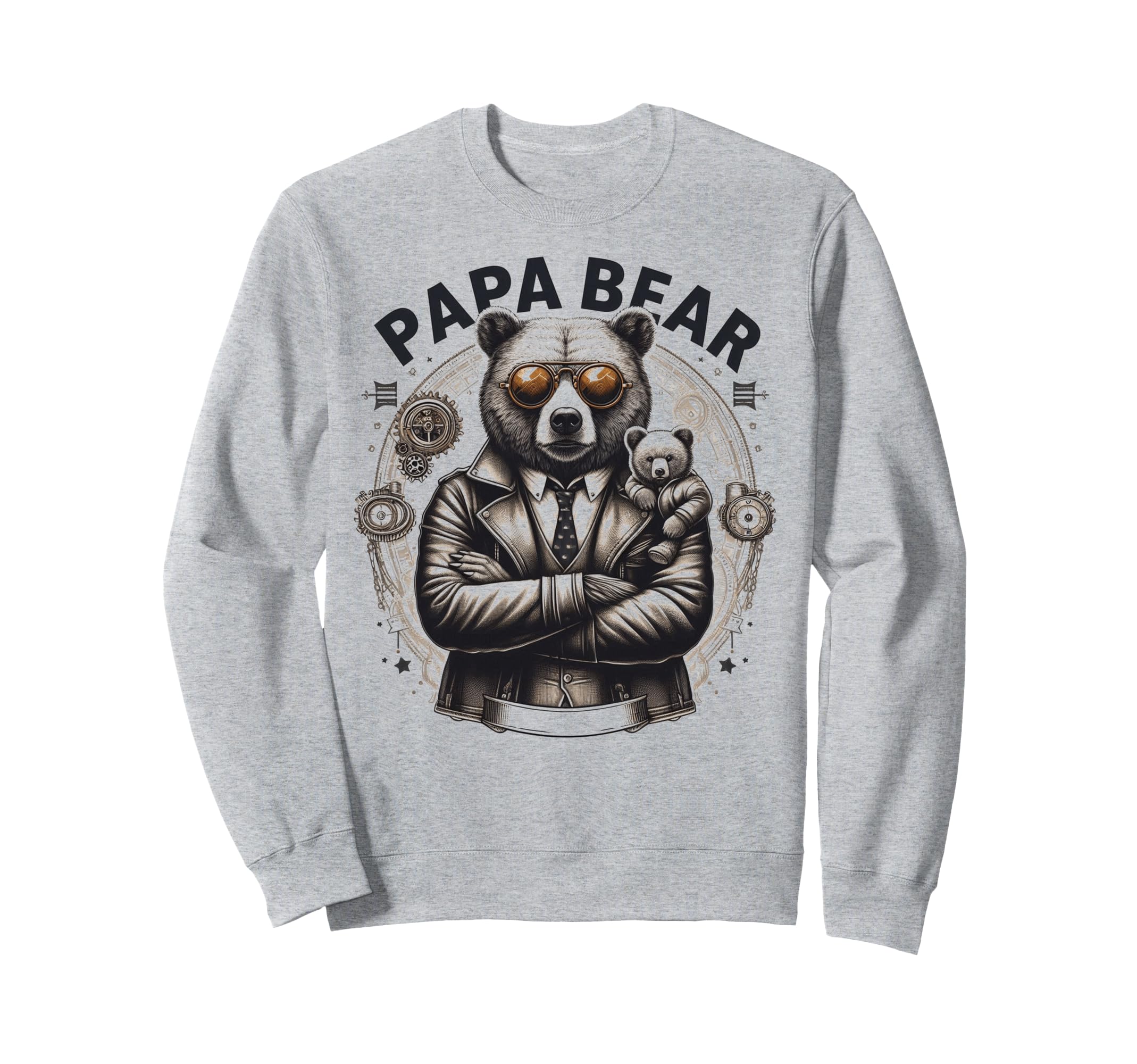 Papa Bear Funny Mechanic Bears Sweatshirt - Graphic Print for Adults - T-Shirt, Sweatshirt, Hoodie