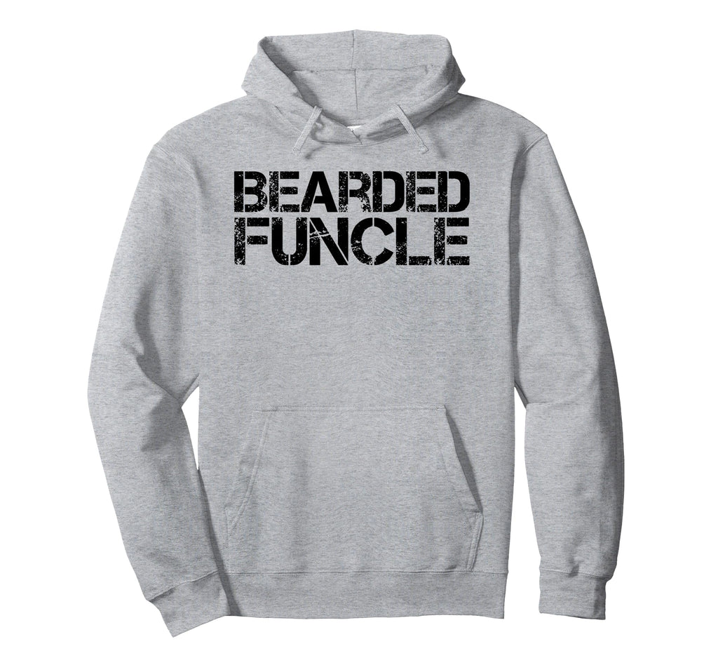 Funny Bearded Funcle Uncle Hipster Hoodie - Fun Novelty Design for Adults - T-Shirt, Sweatshirt, Hoodie