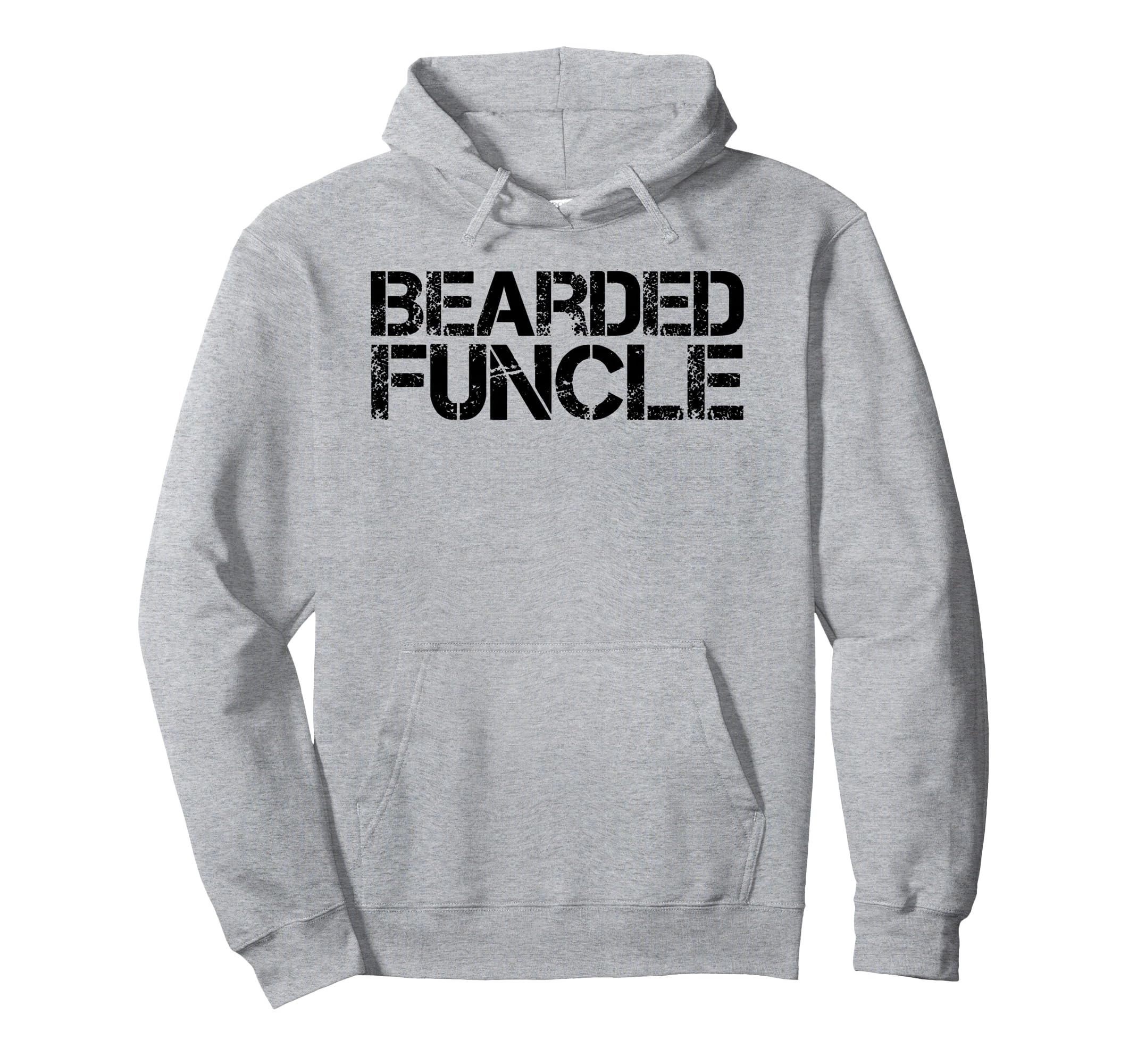 Funny Bearded Funcle Uncle Hipster Hoodie - Fun Novelty Design for Adults - T-Shirt, Sweatshirt, Hoodie
