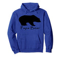Papa Bear Black Bear Hoodie - Trendy Graphic Men Women - T-Shirt, Sweatshirt, Hoodie