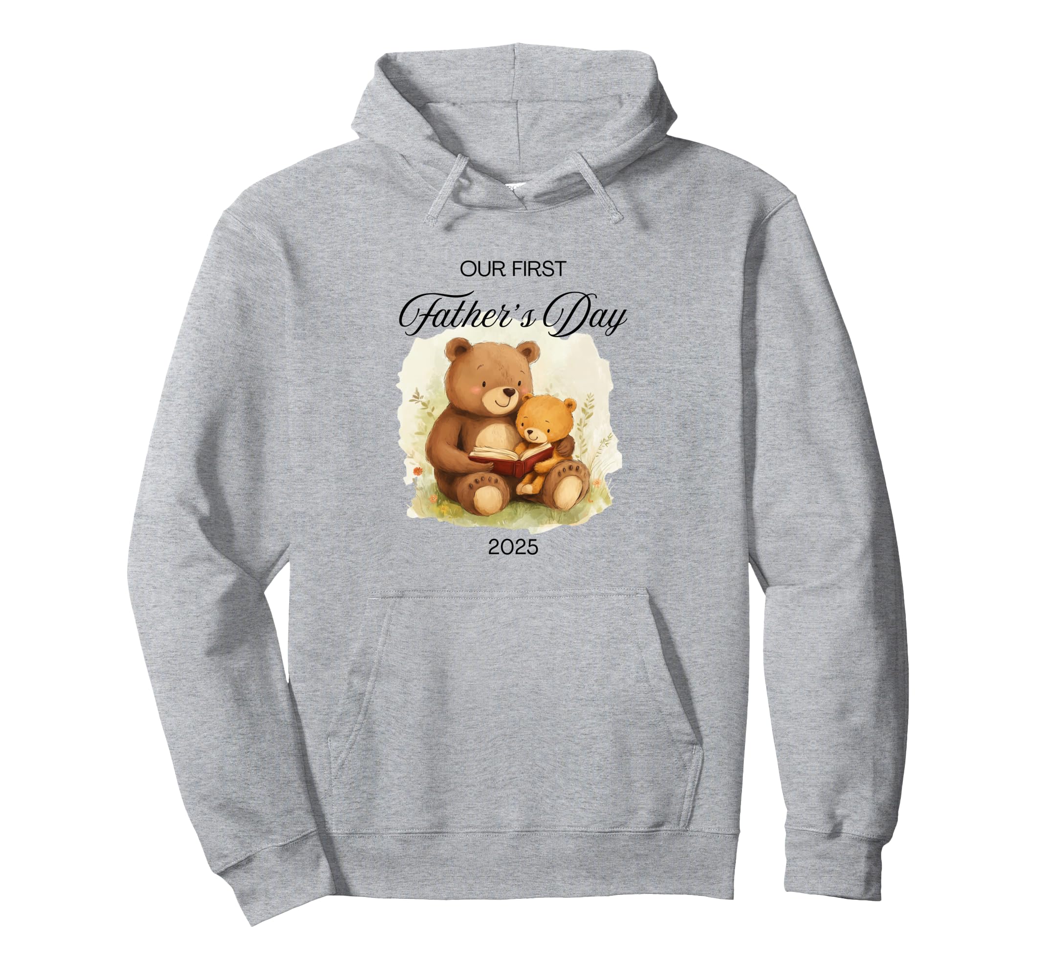 First Fathers Day 2025 Papa Bear Hoodie - Custom Art Print Men Women - T-Shirt, Sweatshirt, Hoodie