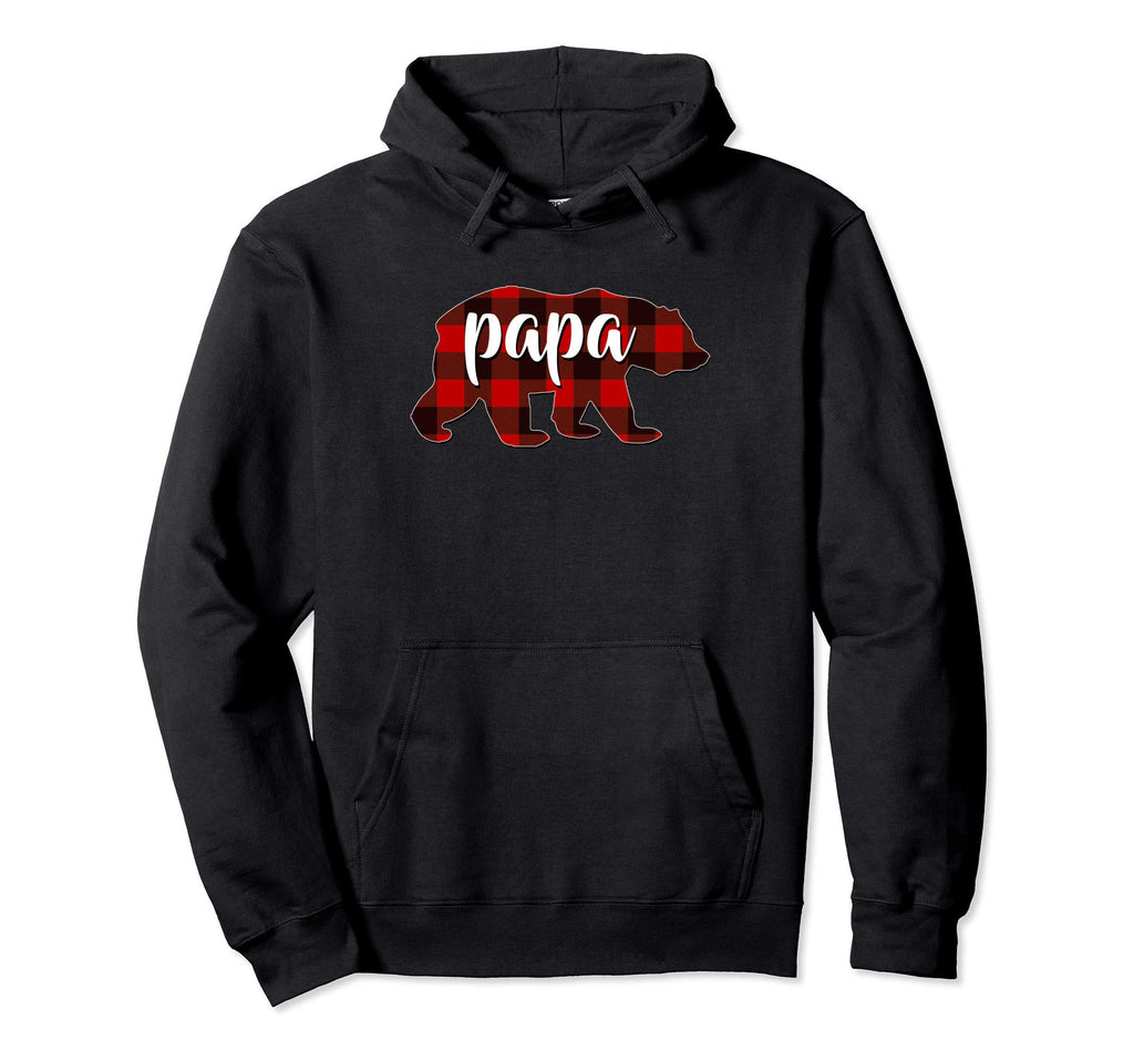 Red Plaid Papa Buffalo Matching Family Hoodie - Streetwear Style Men Women - T-Shirt, Sweatshirt, Hoodie