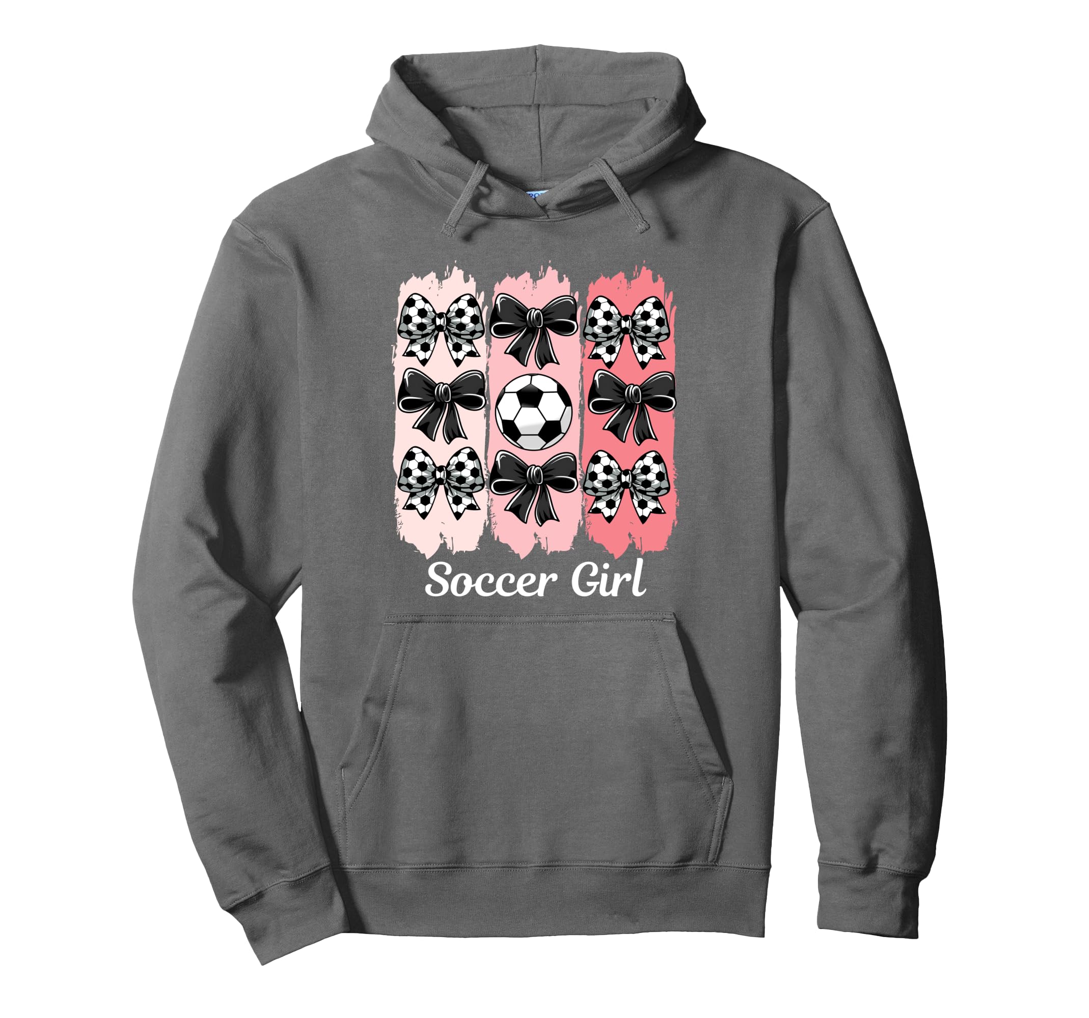 Soccer Coquette Bow Soccer Soccer Hoodie - Unique Graphic Men Women - T-Shirt, Sweatshirt, Hoodie