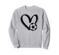 Soccer Ball Heart Sweatshirt - Novelty Apparel Unisex - T-Shirt, Sweatshirt, Hoodie