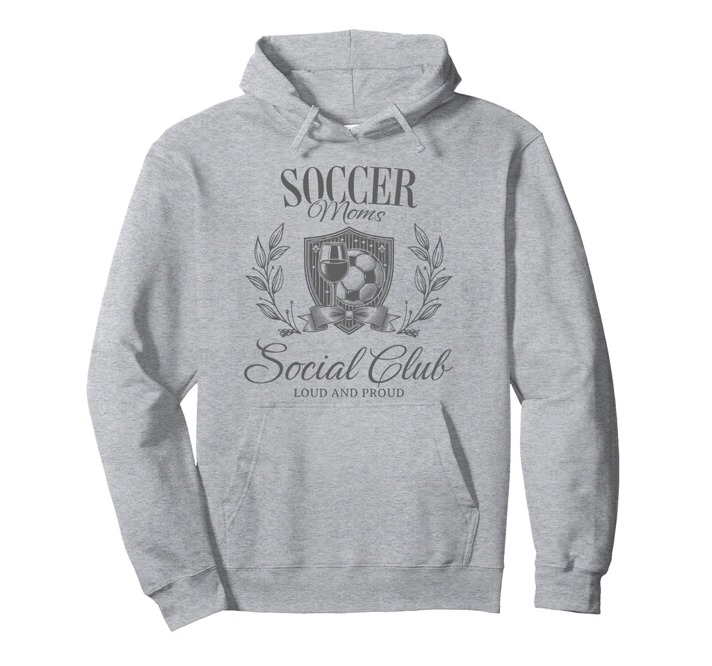 Soccer Team Mom Bow Gift Soccer Moms Social Hoodie - Graphic Print Unisex - T-Shirt, Sweatshirt, Hoodie