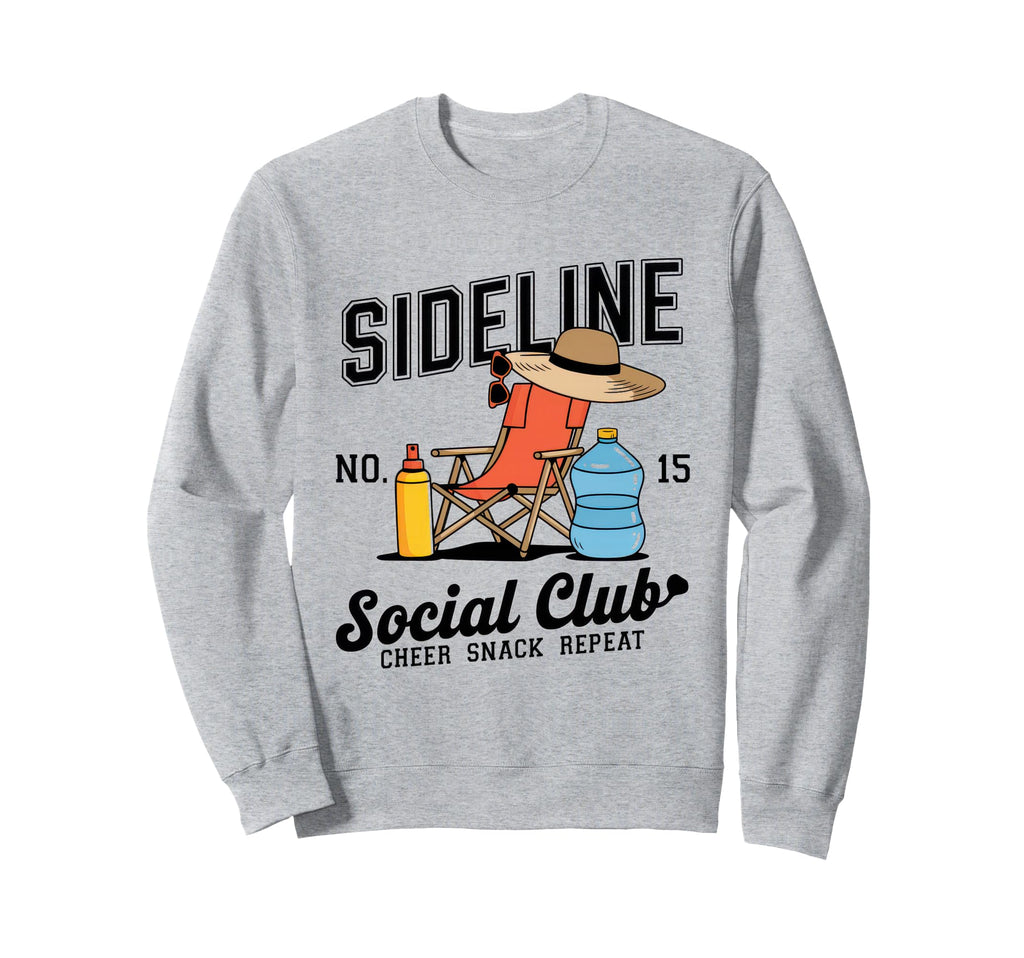Sideline Social Club Soccer Mom Game Sweatshirt - Aesthetic Graphic Unisex - T-Shirt, Sweatshirt, Hoodie