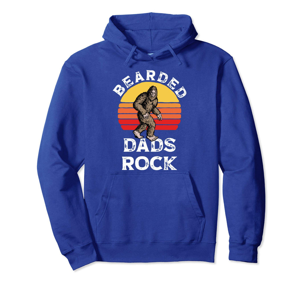 Bearded Dads Rock Bigfoot Fathers Day Hoodie - Streetwear Style Unisex - T-Shirt, Sweatshirt, Hoodie