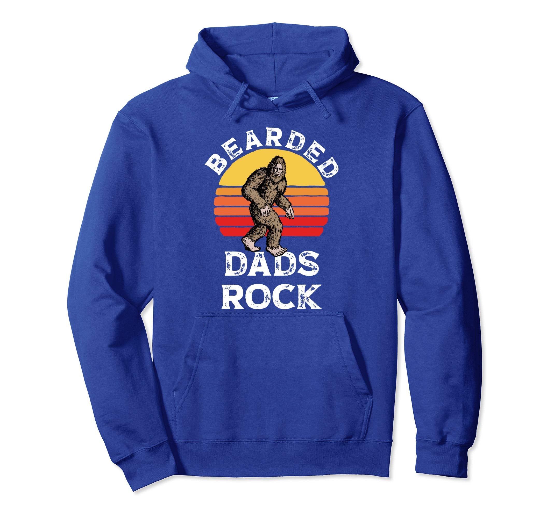 Bearded Dads Rock Bigfoot Fathers Day Hoodie - Streetwear Style Unisex - T-Shirt, Sweatshirt, Hoodie