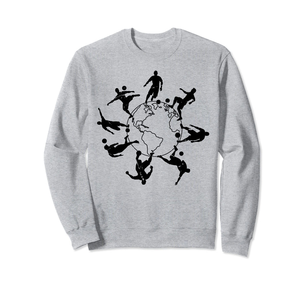 Soccer Player Earth Soccer Sweatshirt - Custom Art Print Men Women - T-Shirt, Sweatshirt, Hoodie