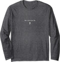 Blessed Cross Subtle Christian Minimalist Religious - Adult & Kids T-Shirts, Sweatshirts & Hoodies apparel design preview 1