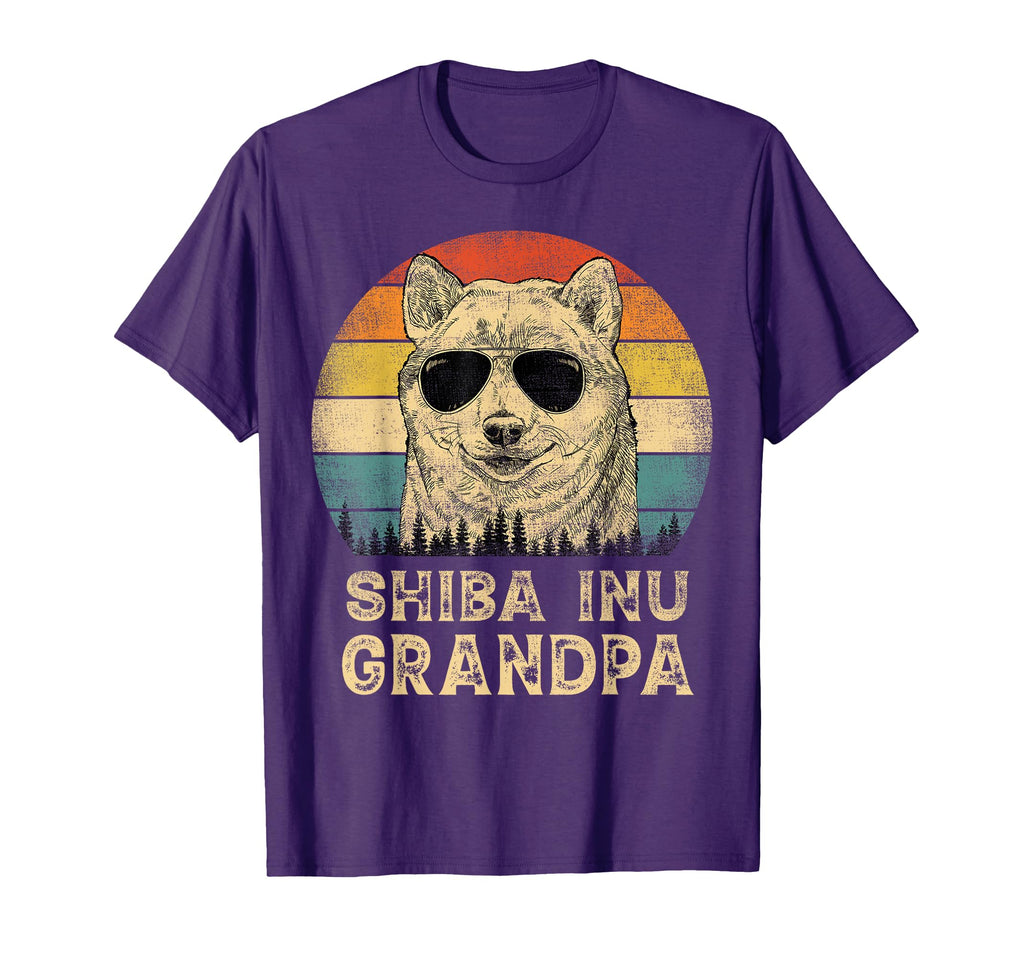 Shiba Inu Grandpa Dog Lovers Fathers T-Shirt - Fun Novelty Design Unisex - T-Shirt, Sweatshirt, Hoodie