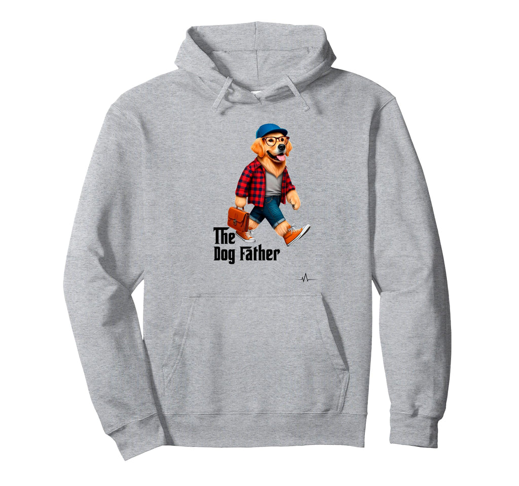 Dog Father Pet Funny Dog Dad Hoodie - Custom Art Print for Adults - T-Shirt, Sweatshirt, Hoodie