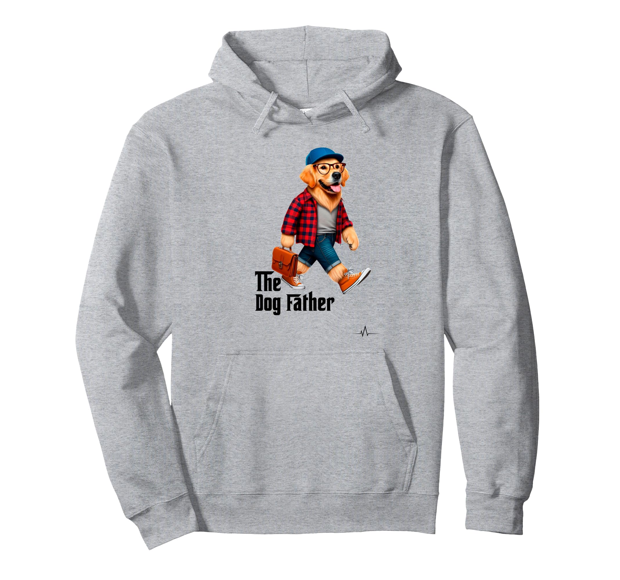 Dog Father Pet Funny Dog Dad Hoodie - Custom Art Print for Adults - T-Shirt, Sweatshirt, Hoodie