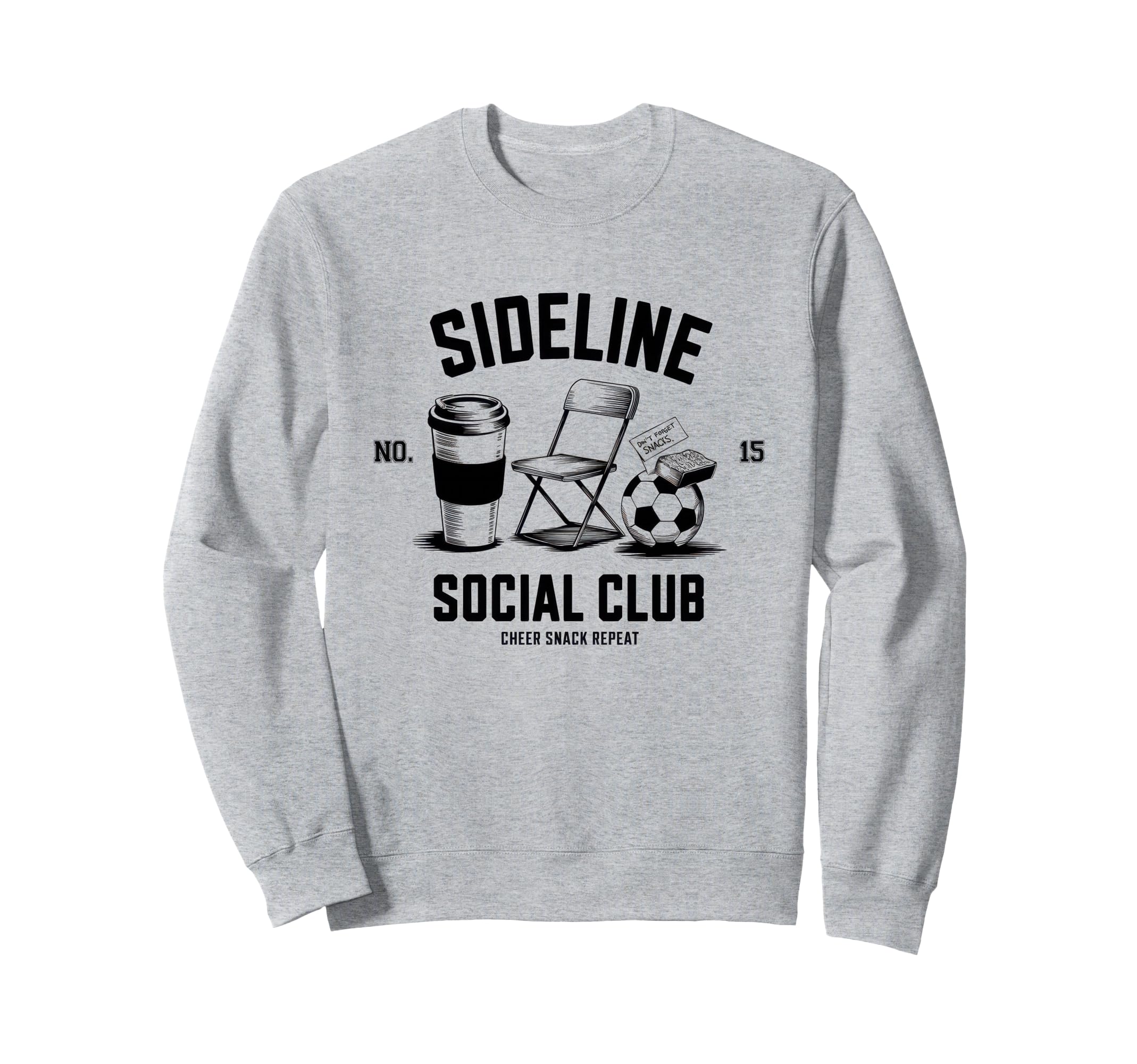 Sideline Social Club Soccer Mom Sweatshirt - Novelty Apparel for Adults - T-Shirt, Sweatshirt, Hoodie