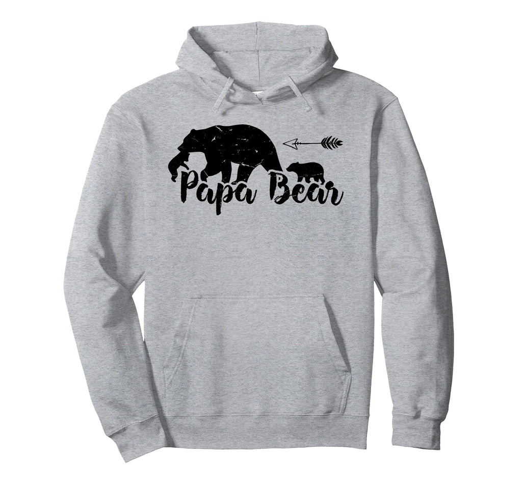 Papabear Papa Bear Daddy Dad Fathers Day Hoodie - Graphic Print Unisex - T-Shirt, Sweatshirt, Hoodie