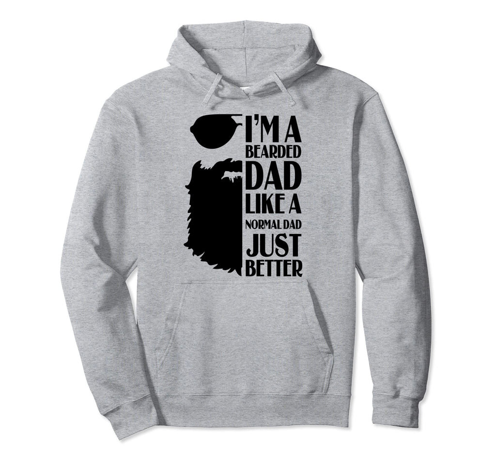 Im Bearded Dad Like Normal Dad Just Hoodie - Aesthetic Graphic for Adults - T-Shirt, Sweatshirt, Hoodie