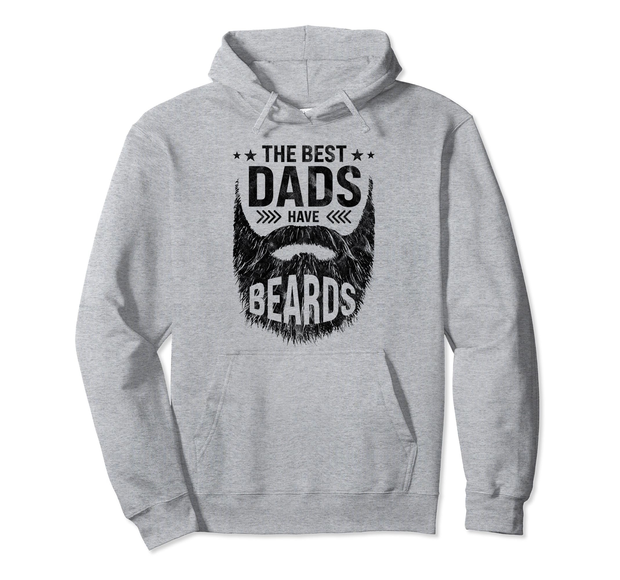 Best Dads Have Beards Bearded Dad Hoodie - Minimalist Print for Adults - T-Shirt, Sweatshirt, Hoodie