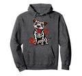 Pitbull Sugar Skull Shirts Pitbull Mom Dad Hoodie - Graphic Print Men Women - T-Shirt, Sweatshirt, Hoodie