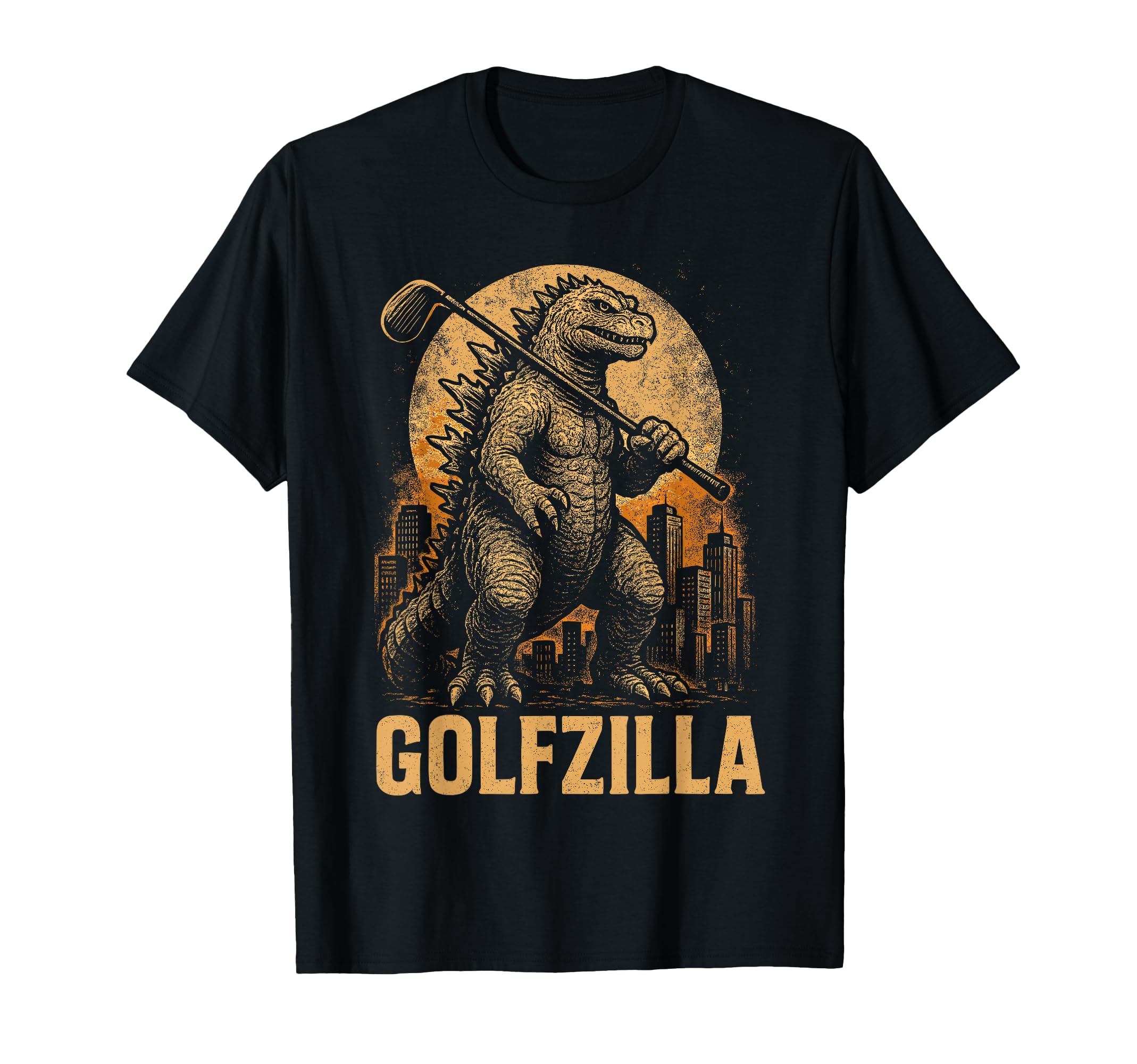 Funny Golfzilla Golf Player Golfer Golfing T-Shirt - Graphic Print Unisex - T-Shirt, Sweatshirt, Hoodie