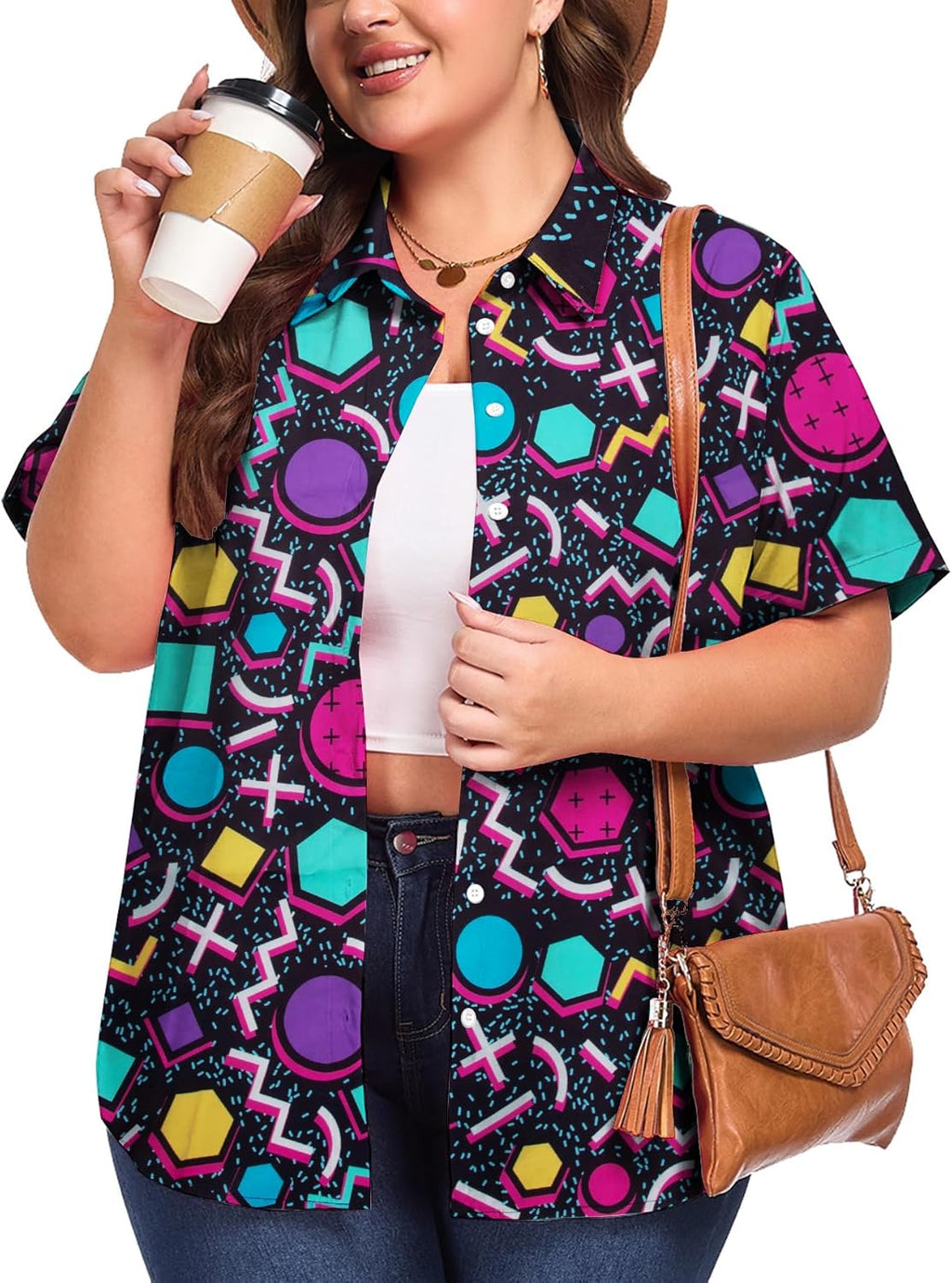 Plus Size 80s 90s Outfits for Women Theme Party Disco - Adult & Kids T-Shirts, Sweatshirts & Hoodies apparel design preview 1