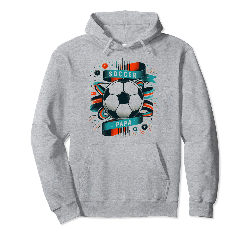 Soccer Papa Family Matching Dad Hoodie - Minimalist Print Men Women - T-Shirt, Sweatshirt, Hoodie